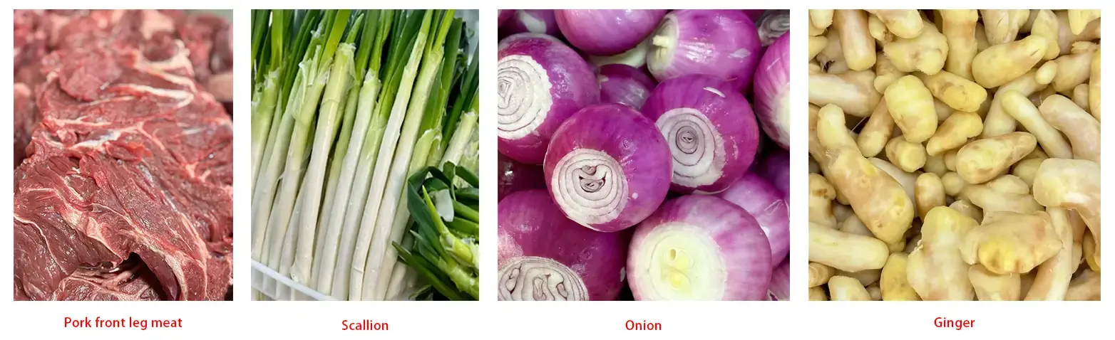 Pork and Scallion dumplings Ingredients