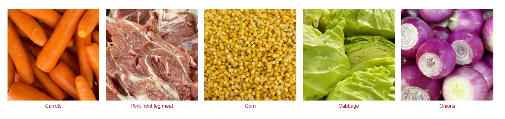 Fresh Pork and Corn dumplings Ingredients Fresh Pork and Corn dumplings Ingredients