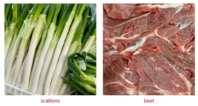 Fresh ingredients